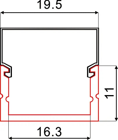 Aluminum LED Profile C057B | 1M/2M/3M | CIRC Lighting