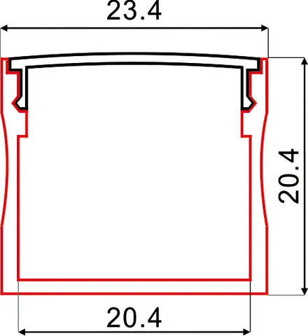 Aluminum LED Profile C060 |1M/2M/3M | CIRC Lighting