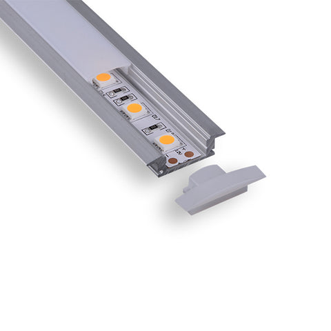 CIRC C001 Aluminum LED Channel Profile | Super slim 7mm recessed Aluminum LED profile with flange