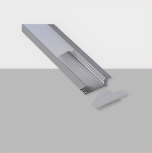 C001 Super Slim Recessed Aluminum LED Profile | 7mm Flange