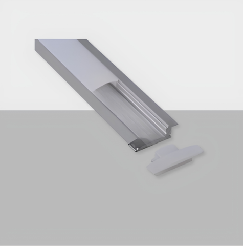 C001 Super Slim Recessed Aluminum LED Profile | 7mm Flange