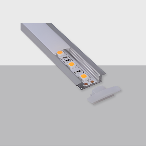CIRC C001 Aluminum LED Channel Profile | Super slim 7mm recessed Aluminum LED profile with flange