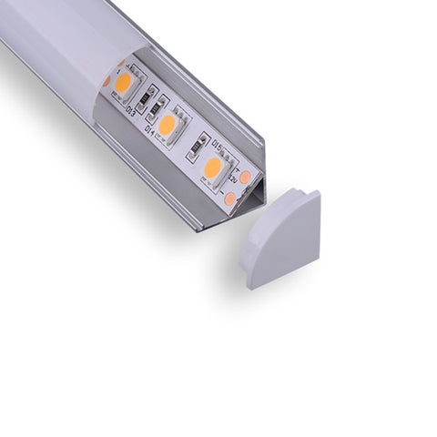 CIRC C003A Aluminum LED Channel Profile | Aluminum corner LED profile with Round Cover