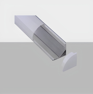 C003A Aluminum Corner LED Profile | Round Cover