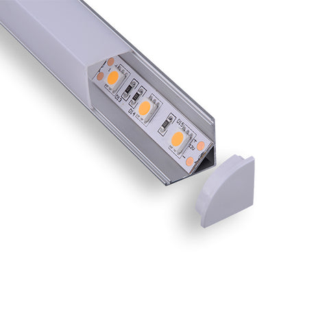 C003B Aluminum Corner LED Channel Profile | Square Cover