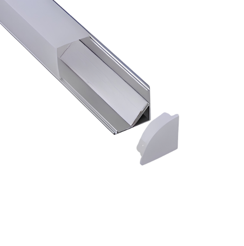 C003B Aluminum Corner LED Profile | Square Cover
