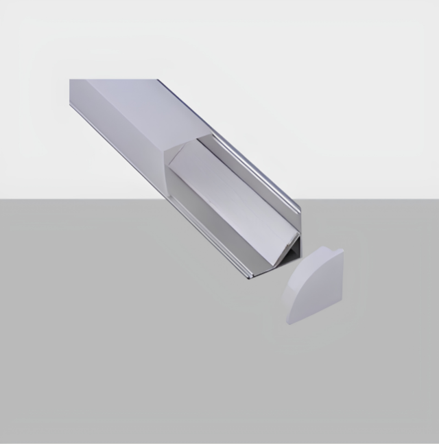 C003B Aluminum Corner LED Profile | Square Cover