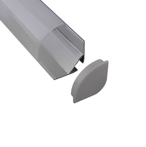 C006A Aluminum Corner LED Profile | Round Cover