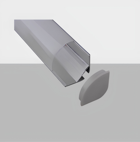 C006A Aluminum Corner LED Profile | Round Cover