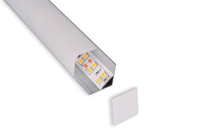 C006D Aluminum Corner LED Profile | Square Cover