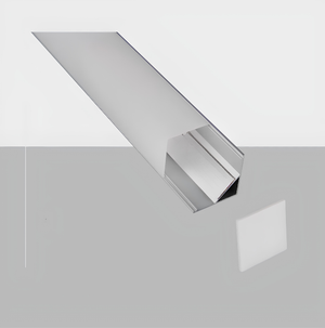 C006D Aluminum Corner LED Profile | Square Cover