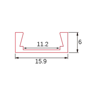 C007 Aluminum LED Channel Profile | Slim Surface Mount