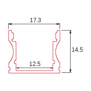 C009 Aluminum LED Channel Profile | Deep Recessed Mount