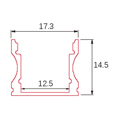 C009 Aluminum LED Channel Profile | Deep Recessed Mount