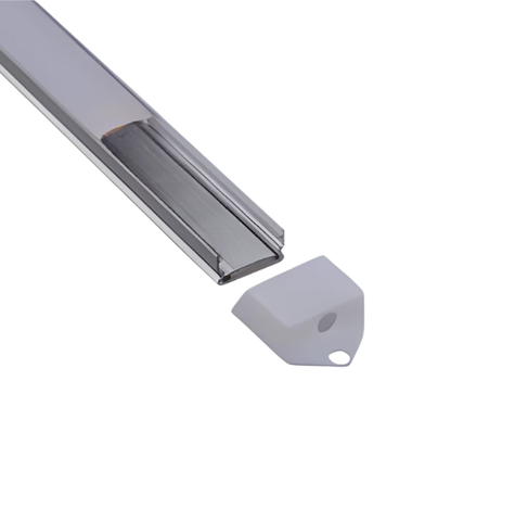 C015 Surface Mount Aluminum LED Channel Profile with PC Cover