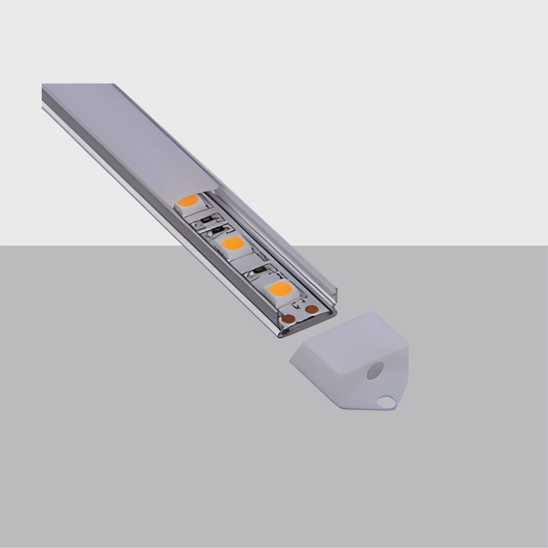 C015 Surface Mount Aluminum LED Channel Profile with PC Cover