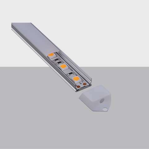 C015 Surface Mount Aluminum LED Channel Profile with PC Cover