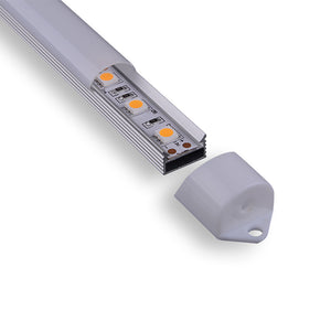 Aluminum LED Corner Profile C017A | Round Cover | Multi-Length
