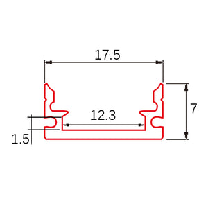 Aluminum LED Profile C019 | Standard | Multi-Length
