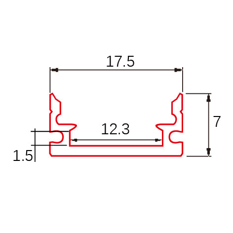 Aluminum LED Profile C019 | Standard | Multi-Length
