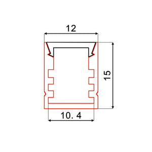 Aluminum LED Profile C047 | Compact 1M/2M/3M | CIRC Lighting