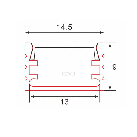 Aluminum LED Profile C048 | Ultra-Slim 1M/2M/3M | CIRC Lighting