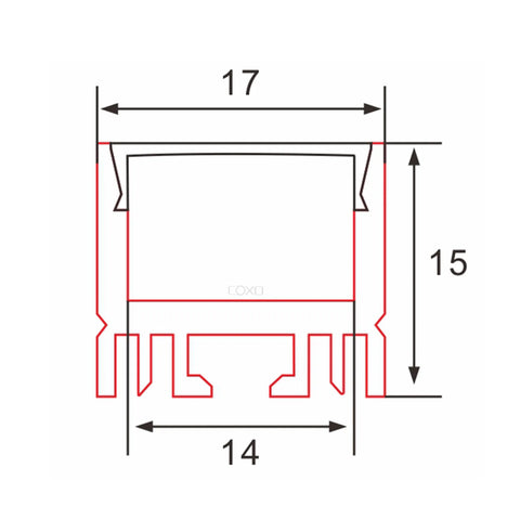 Aluminum LED Profile C052 | Standard 1M/2M/3M | CIRC Lighting