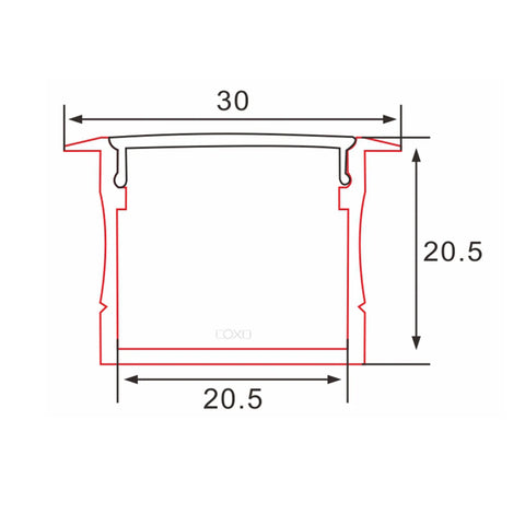 Aluminum LED Profile C063 | 1M/2M/3M | CIRC Lighting