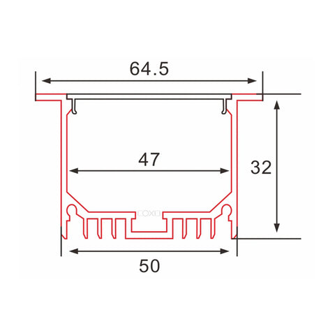 Aluminum LED Profile C064 | 1M/2M/3M | CIRC Lighting