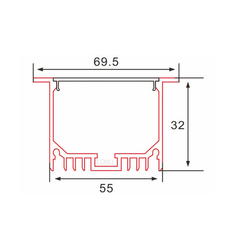 Aluminum LED Profile C065 | 1M/2M/3M | CIRC Lighting