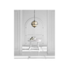Bayridge Large Pendant | Mercury Glass & Aged Iron Light Fixture