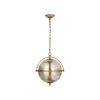 Bayridge Large Pendant | Mercury Glass & Aged Iron Light Fixture