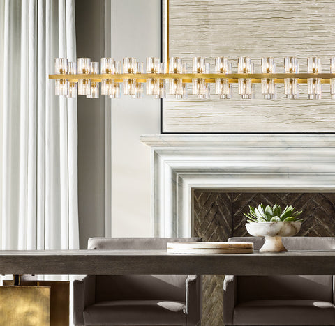 Arcachon LED Rectangular Chandelier 54"
