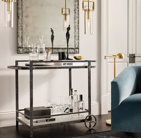 Machinist Glass Cylinder Pendant Light
