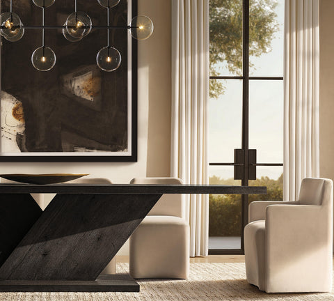 Glass Globe Linear Chandelier 72" | CIRC