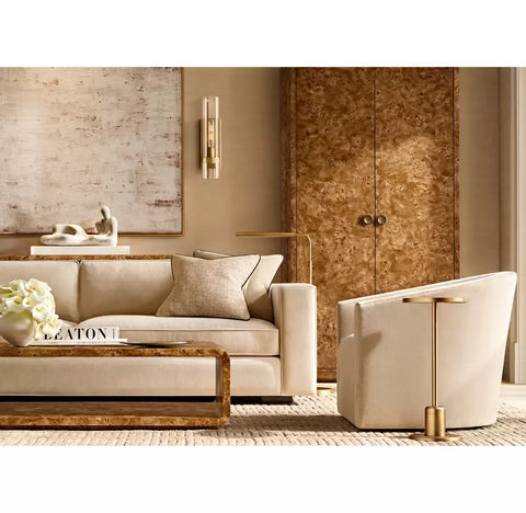 Ravelle Grand Outdoor Sconce | Large Brass & Glass Wall Light