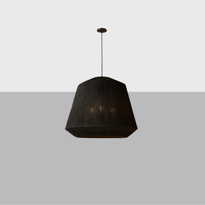 Ceva Cloche Pendant – Natural Jute Chandelier