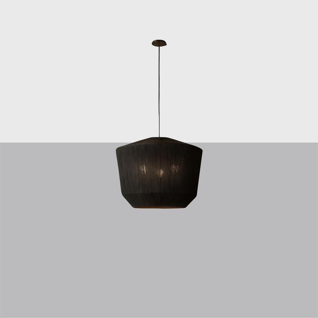 Ceva Basket Pendant – Natural Jute Chandelier