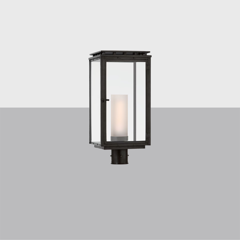 Cheshire Post Light | Modern Rectangular Outdoor Lantern Fixture