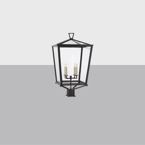 Darlana Post Light | Outdoor Cage Lantern Post Mount Fixture