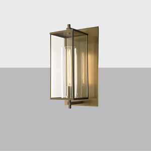 Devaux Grand Square Sconce | Luxury Brass and Crystal Wall Light