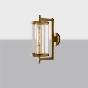 Devaux Round Sconce | Luxury Brass & Crystal Wall Light