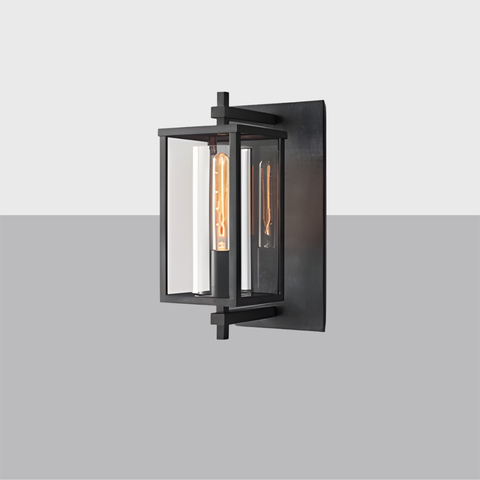 Devaux Square Sconce | Luxury Brass & Crystal Wall Light