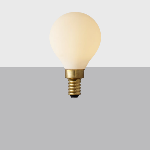 G14 4" Globe E12 Matte Porcelain LED