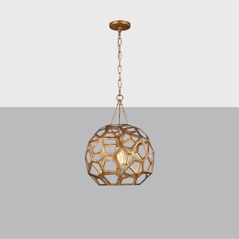 Feccetta Medium Pendant Light | Modern Geometric Faceted Fixture
