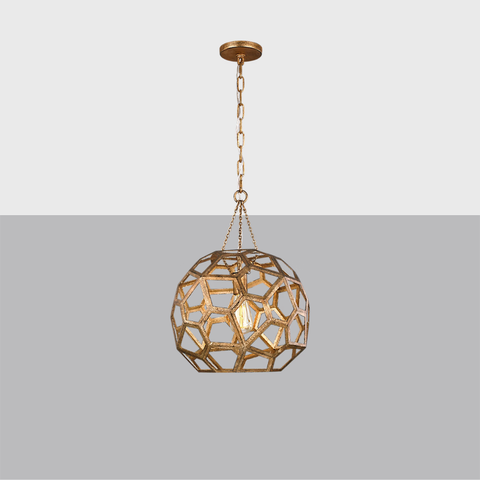 Feccetta Medium Pendant Light | Modern Geometric Faceted Fixture