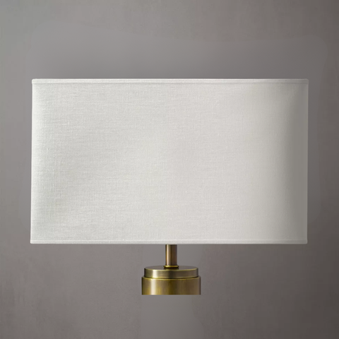 French Rectangular Linen Shade – Premium 100% Linen Lamp Shade
