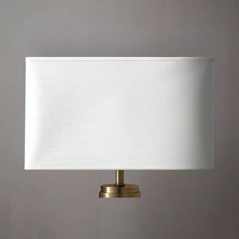 French Rectangular Linen Shade – Premium 100% Linen Lamp Shade