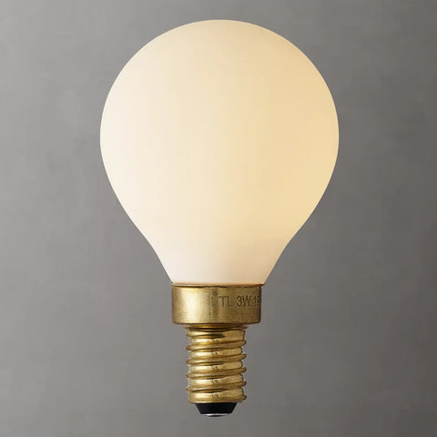 G14 4" Globe E12 Matte Porcelain LED