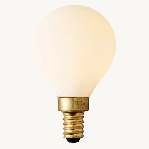 G14 4" Globe E12 Matte Porcelain LED